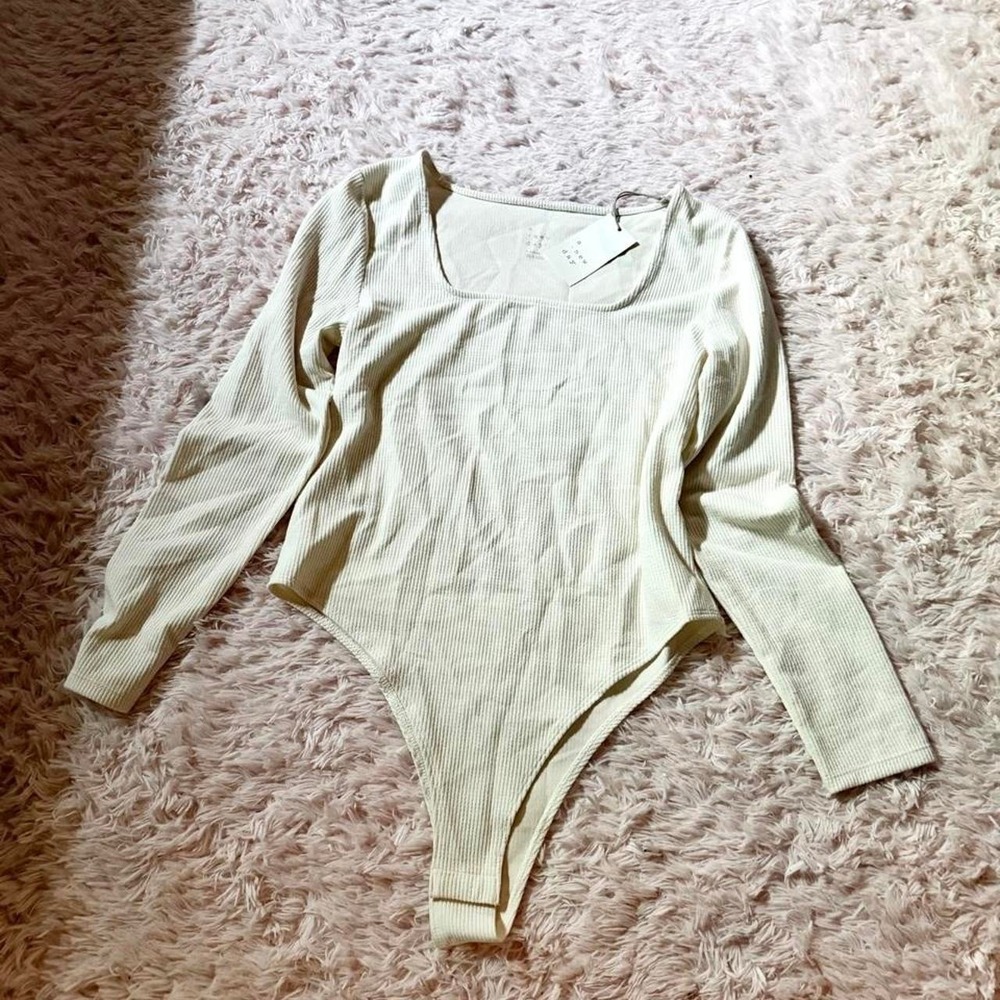 Minimal Boho Free Spirit Capsule Essential Bodysuit Womens XL Clean Girl Preppy